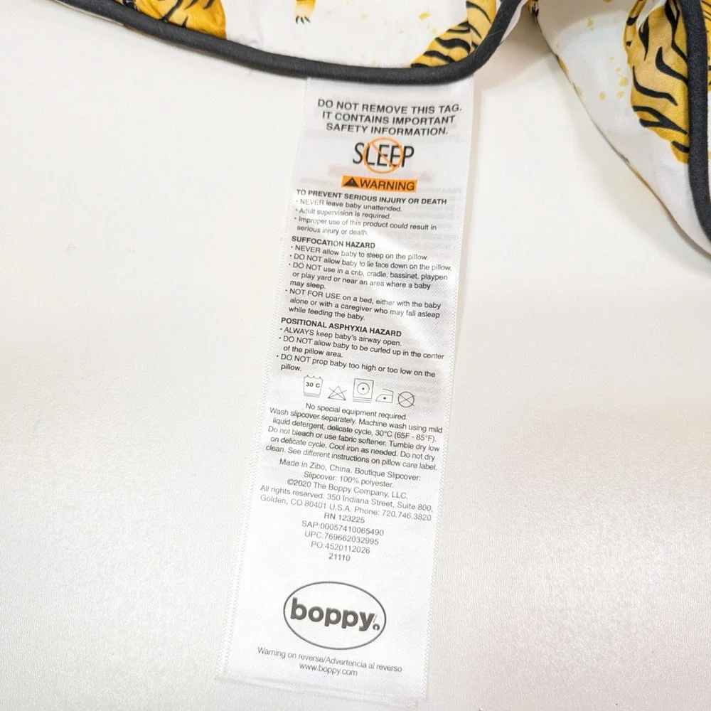 RARE Boppy Original Nursing Pillow Cover Tiger Print Safari Discontinued 2020